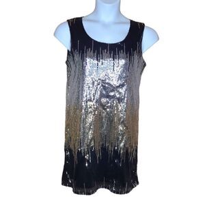 EMMELEE black silver‎ and gold sequin Swiftie eras tour outfit costume dress M